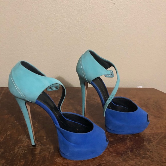 Zanotti Pep Toe Suede Size 37 - Picture 4 of 5